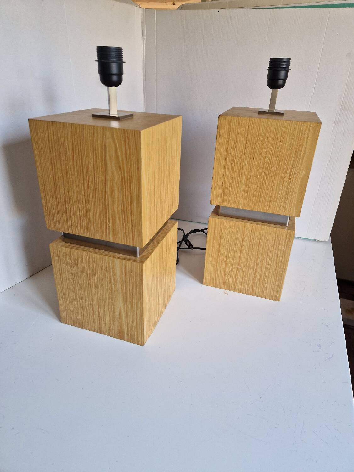 Set of 2 designer lamps from the 80s and 90s