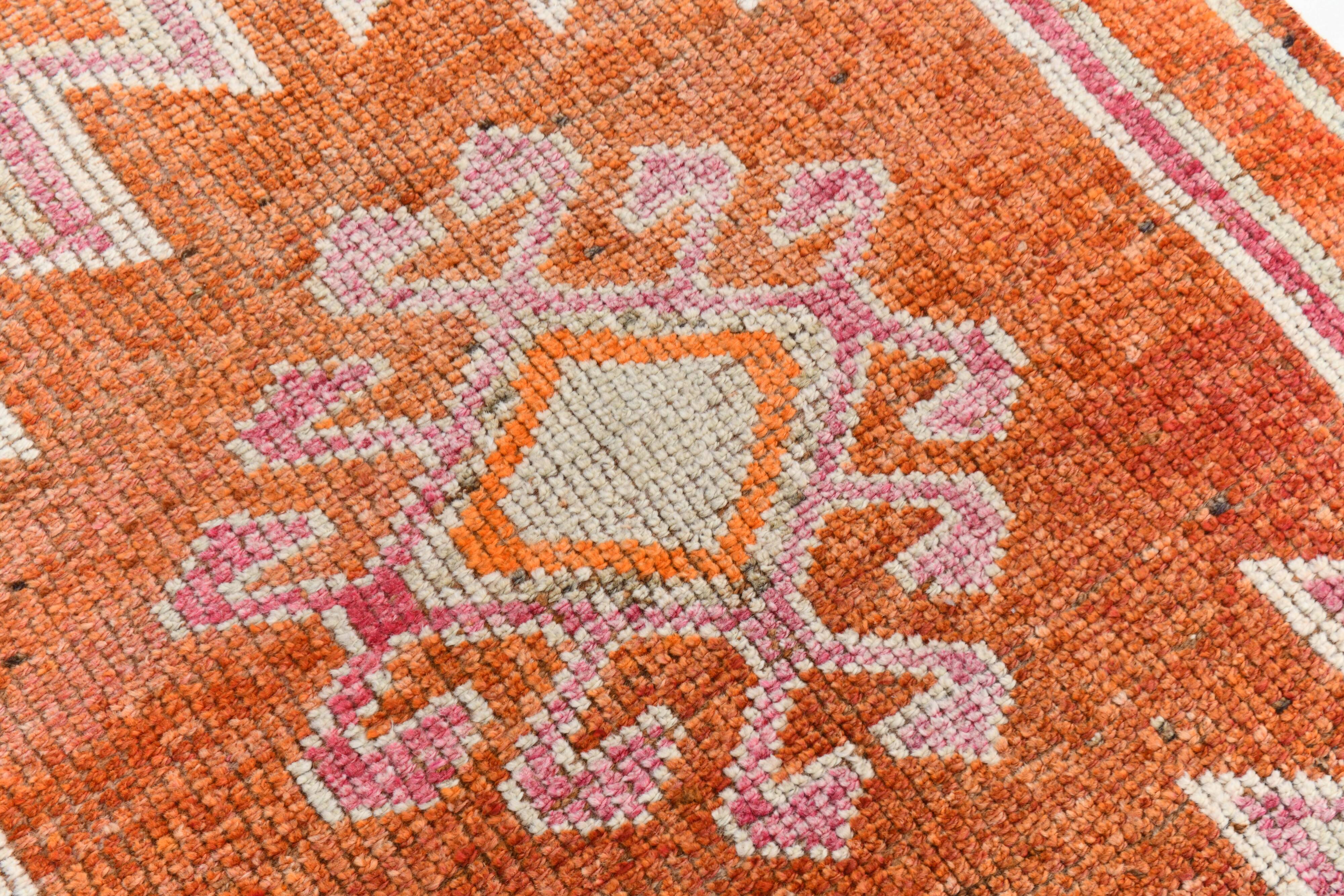 3x12 Rug For Hallway Vintage Runner Rug, 101x380Cm