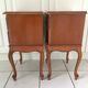 2 Louis XV style bedside tables with drawers and cabriole legs, 1960