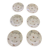 Set of 6 Meissen plates