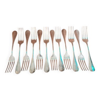 Ensemble lot 12 fourchettes Christofle ancienne