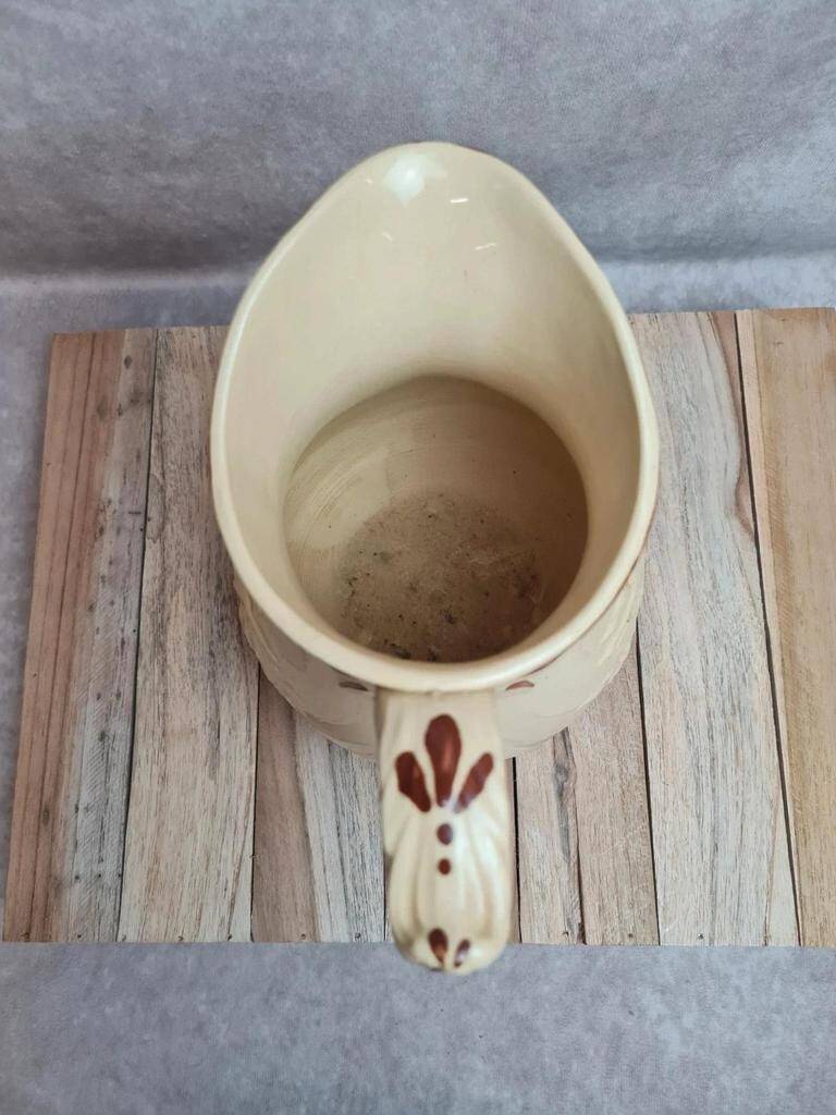Old Pichet KG Lunéville No. 1 in ironstone, relief bird decoration, vintage