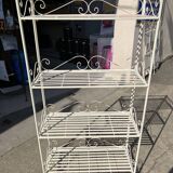 4 Tier Wrought Iron Folding Shelf Unit