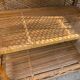Cabinet library secretary wicker rattan year 60/70