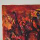 Marcel Mouly : Combat rouge, lithographie originale signée