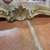 Miroir style Louis XV en bois doré, 80×69 cm