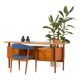 Bureau de direction danois en teck attribué à Kai Kristiansen, années 1960