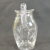 St. Louis crystal water pitcher signed