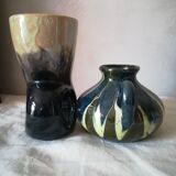 Duo of ceramic vases