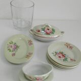 Dinette ancienne porcelaine irisée