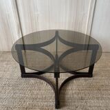 Glass & wood coffee table - Ingmar Relling