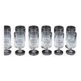 9 verres à liqueur motif Romance de Rosenthal