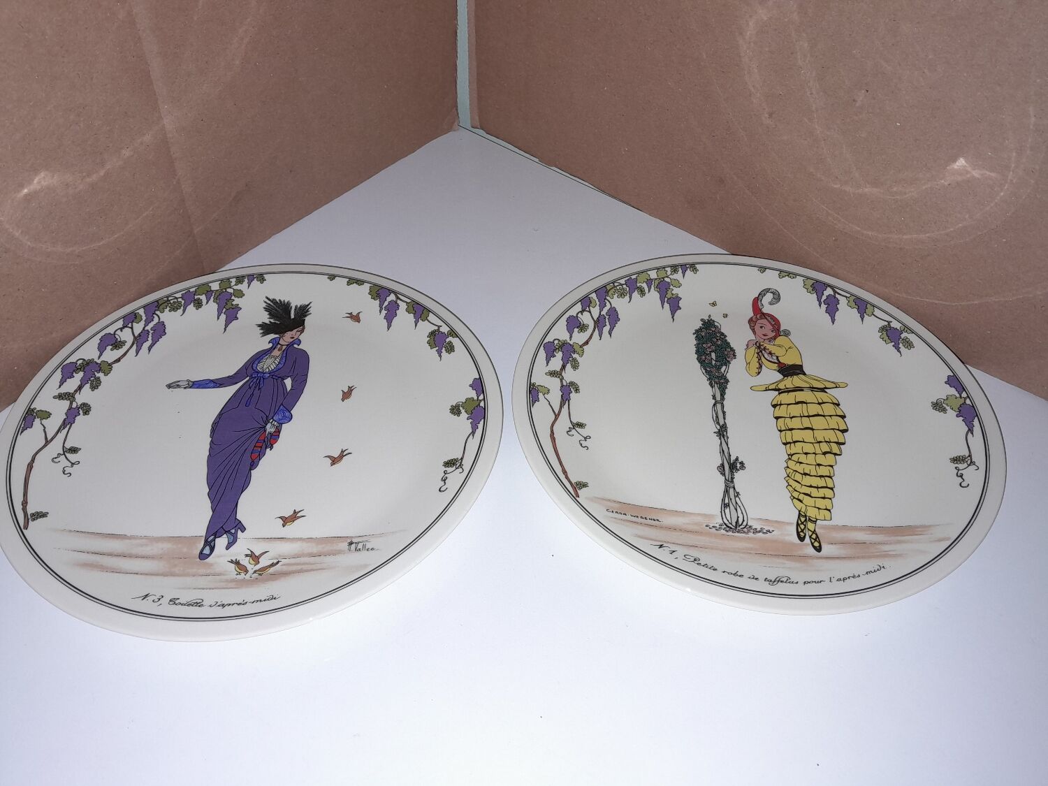 6 dessert plates Villeroy and Boch design 1900
