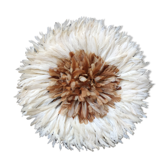 Juju hat beige and white 50cm