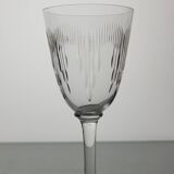 6 verres à vin en cristal de Baccarat modèle Molière