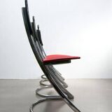 Set of 4 postmodern chairs - 80s