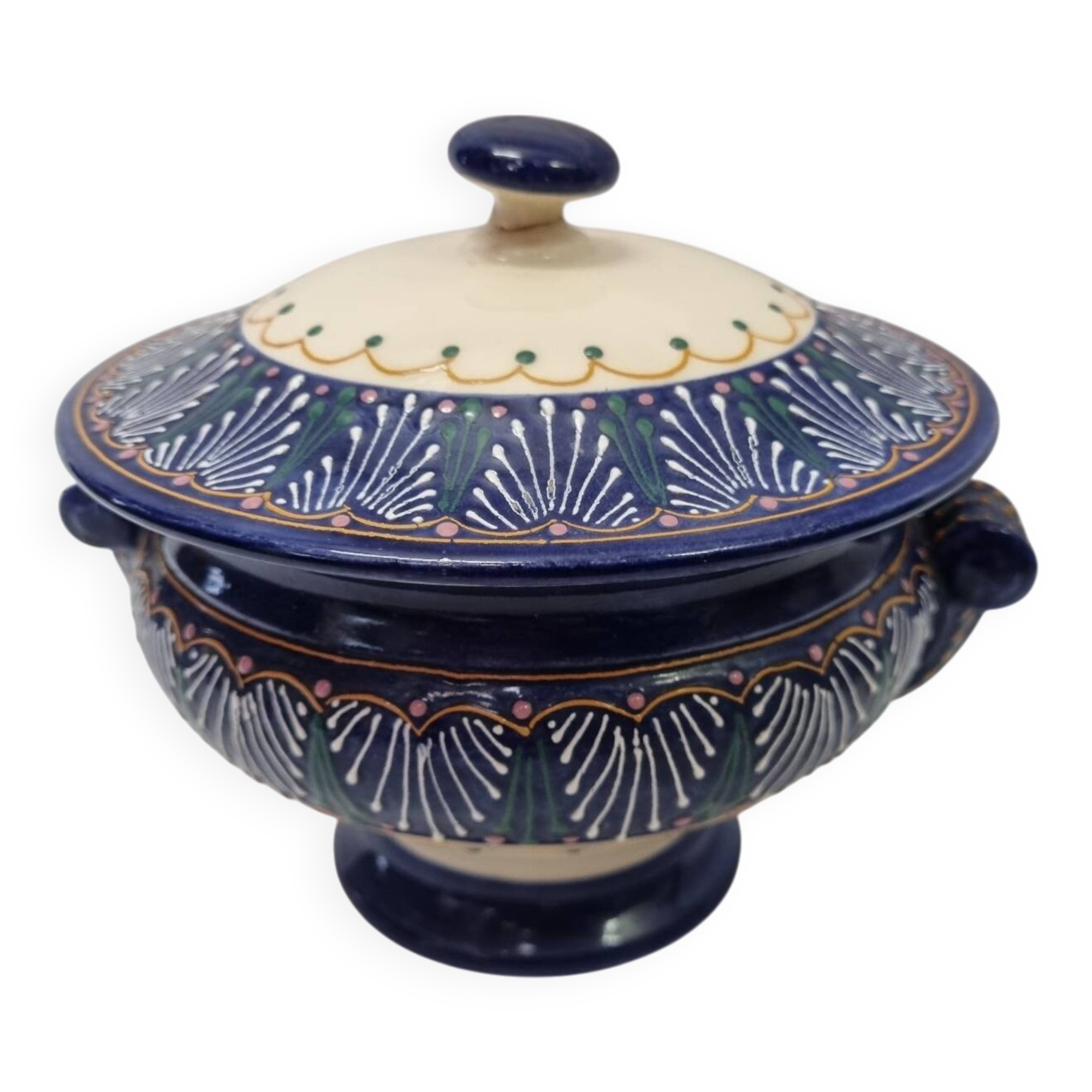 Henriot candy box, pearl model, mid-20th century