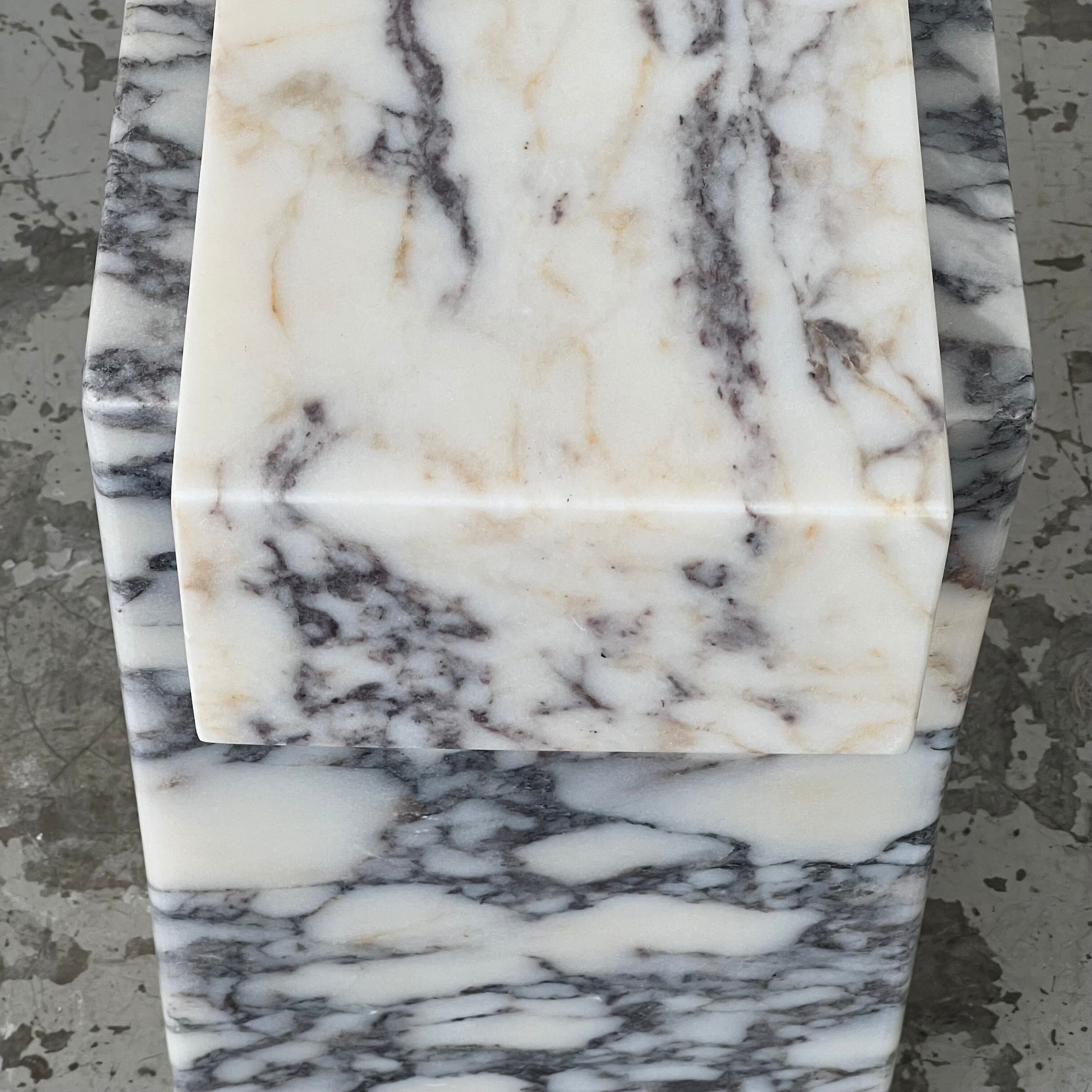 Marble stele.