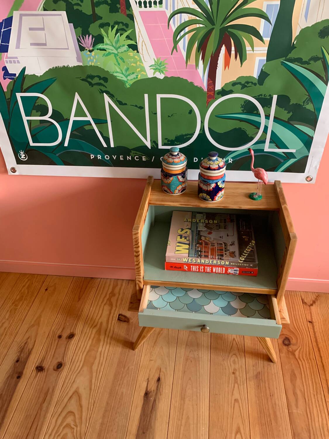 Vintage bedside table