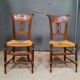 Pair of chair straws directoire