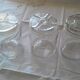 Lot 3 jars transparent glass 1 l