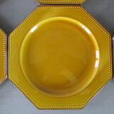 6 Poet Laval beaded octagonal plates