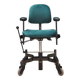 Green office armchair, Danish design, 1970s, production: Denmark
