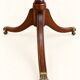 Large Extendable English Table Mahogany Regency Style Claw Feet Brass