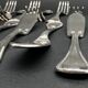 Christofle, Malmaison model, set of 8 fish cutlery.