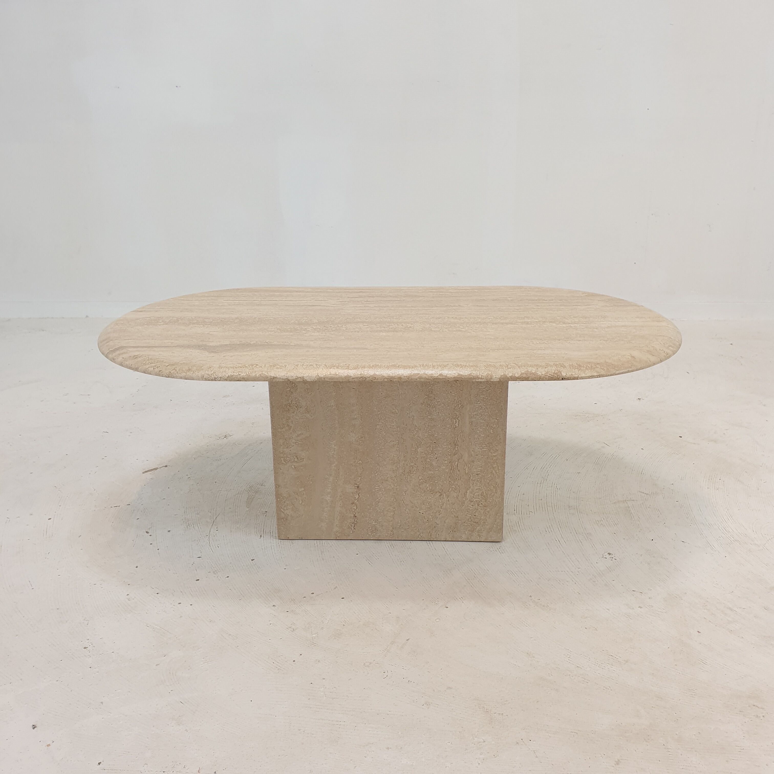 Italian Travertine Coffee Table, 1980's