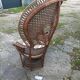 Armchair emmanuelle wicker vintage rattan
