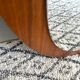 Mid-century wall mirror, oval mirror, Scandinavian design