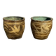 Two Antique Chinese Very Large Terracotta Dragon Plantation Pot...