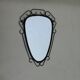 Rearview mirror with black metal frame, 1950