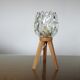 Tripod lamp in wood and glass J.T. Kalmar 1970 Austria