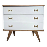 VINTAGE COMMODE RENOVATED WITH COMPASS LEGS