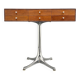 Rare petite commode avec 6 tiroirs, en bois de teck avec base en chrome par George Nelson pour Herman Miller, États-Unis, années 1950.