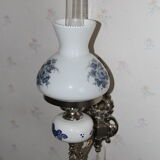 Lampe de chevet à fixation murale et décor fleuri