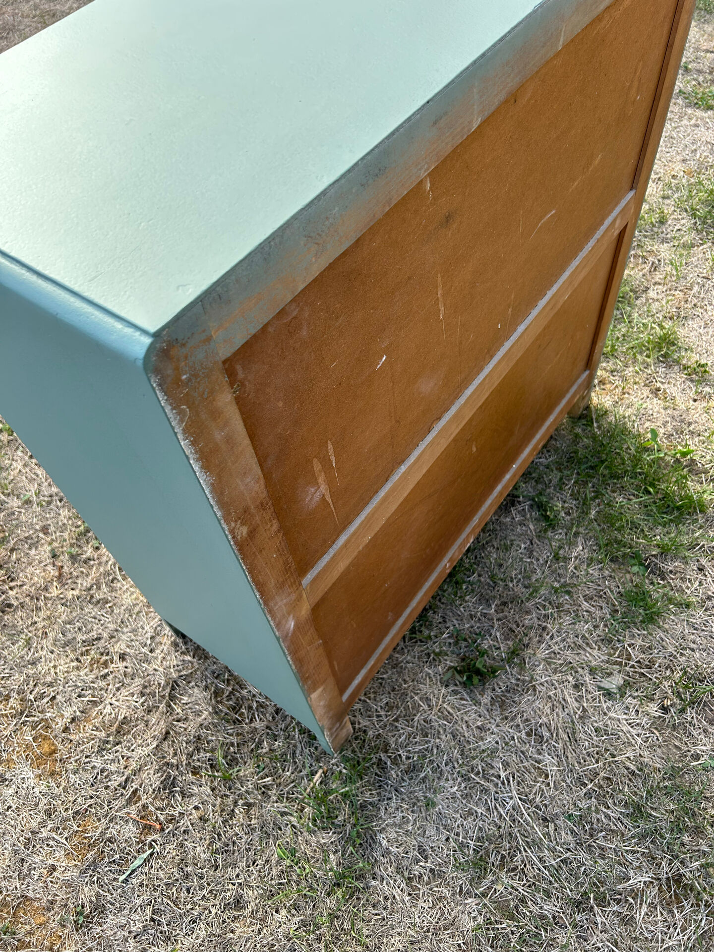 Commode vintage 1950 vert Fumé