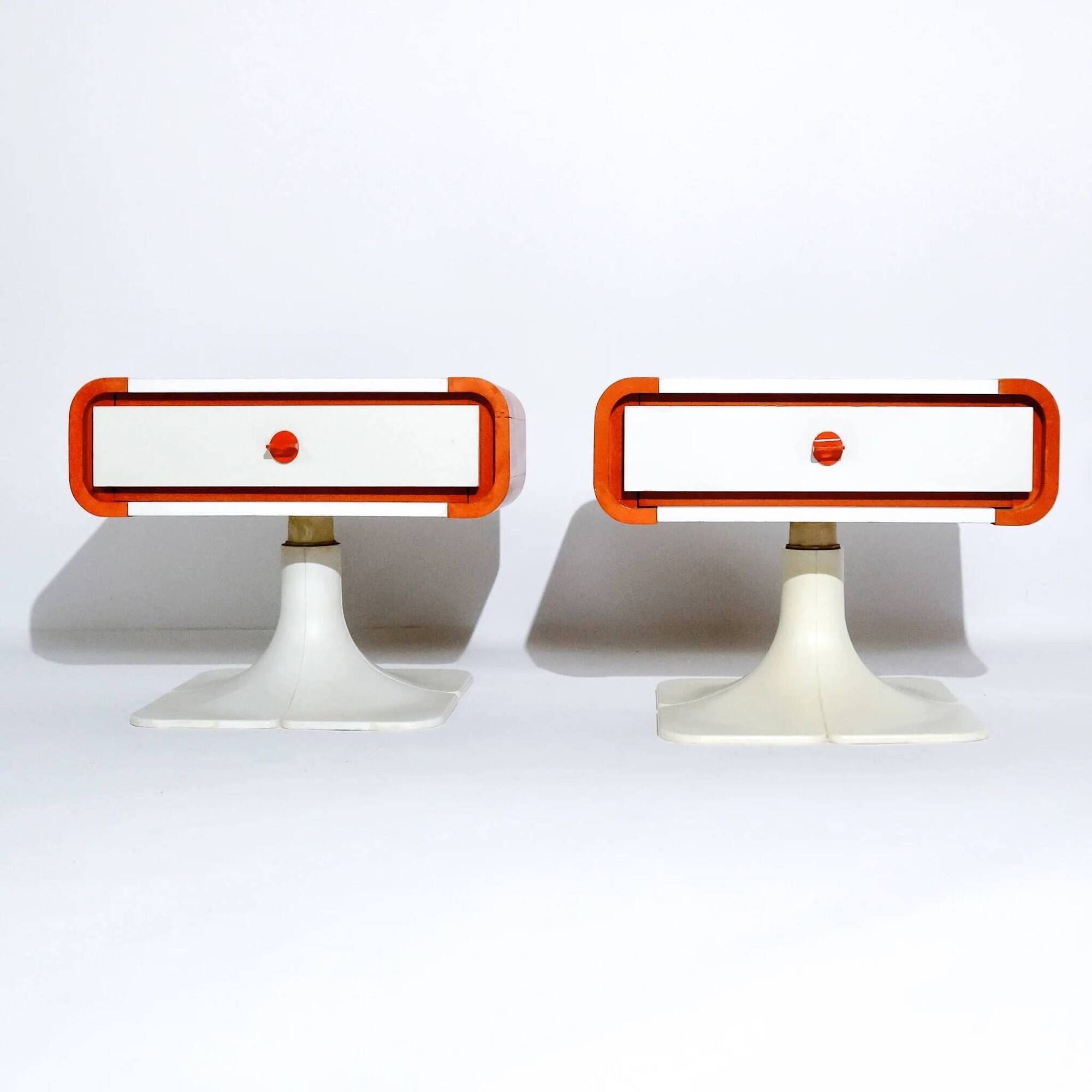 Space Age vintage side table by Christian Adam, France, 1970s.