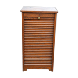 Dark single curtain cabinet