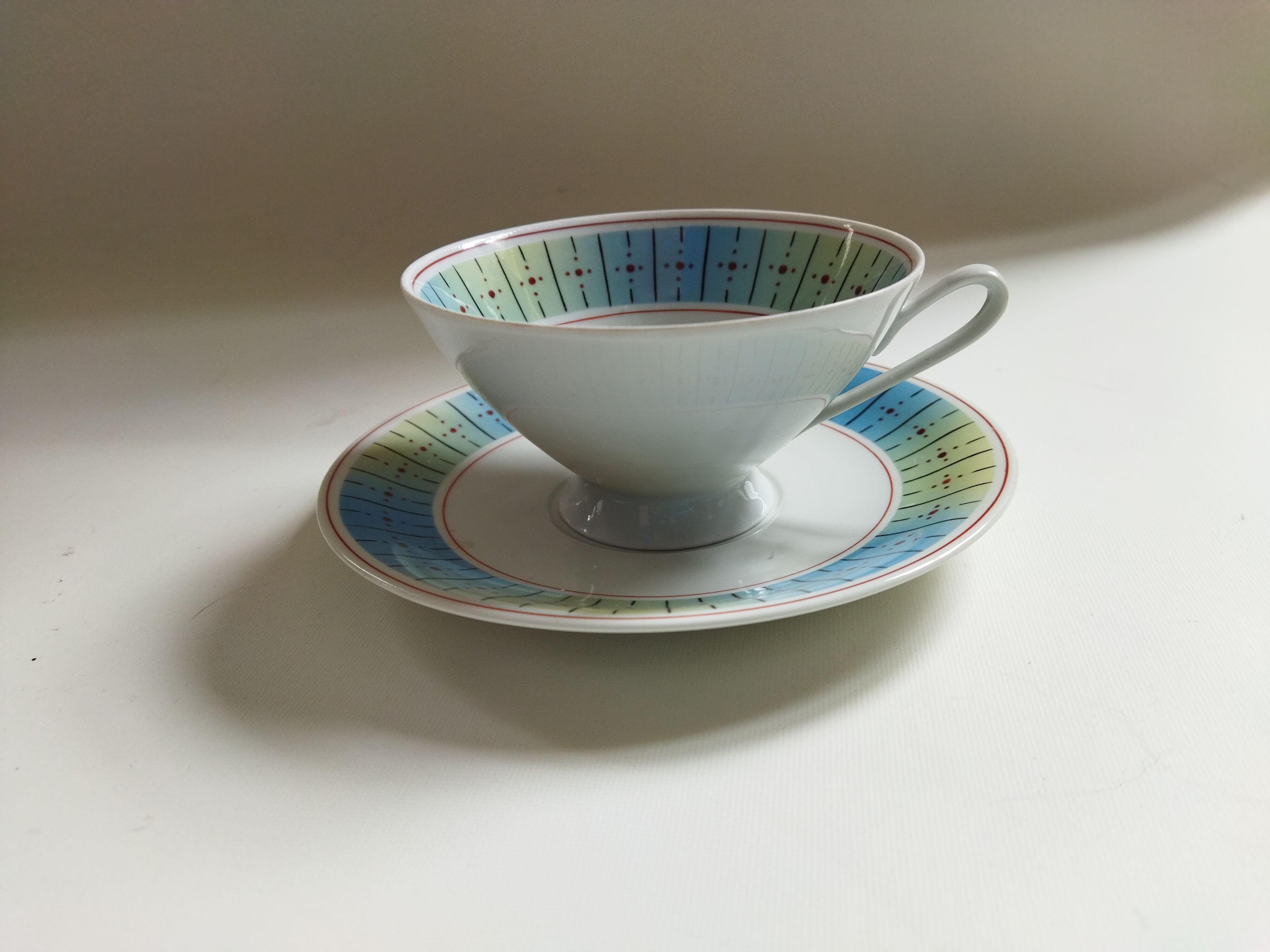 German Weisswasser porcelain cup