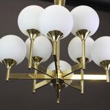 Grand magnificent Sputnik chandelier by Kaiser, Germany, 1970s.