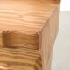 Set of 3 Brutalist cabinets in pine wood