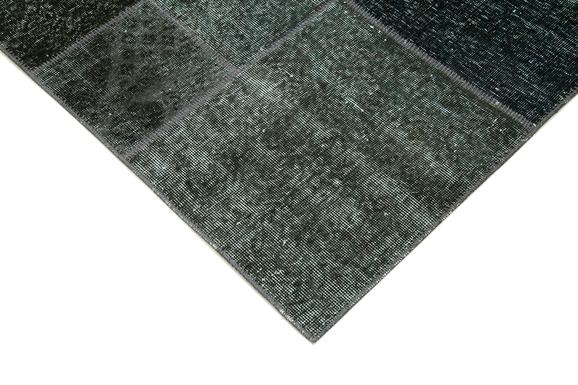 Tapis anatolien contemporain tissé à la main 200 cm x 300 cm tapis patchwork gris