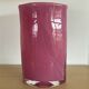 Vintage pink glass paste vase