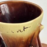 Vallauris vase in glazed ceramic