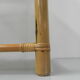 Bamboo display cabinet with 5 smoked glass shelves