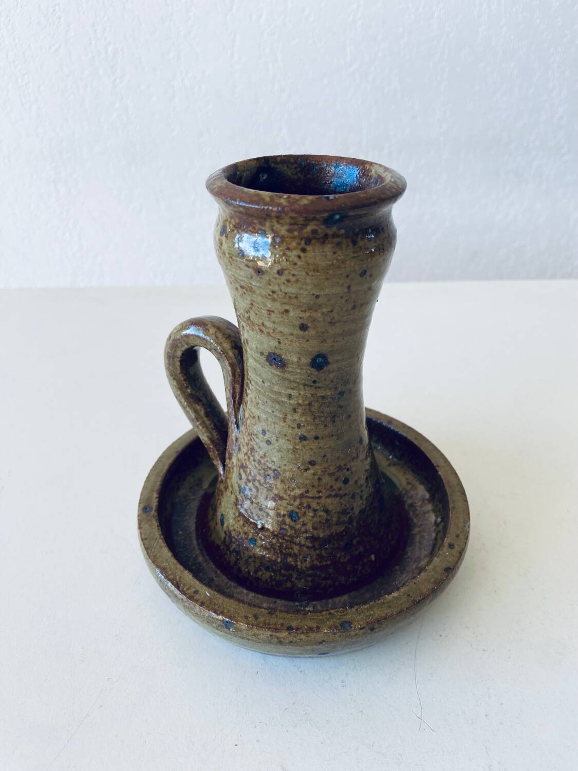 Stoneware candle holder
