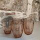 Verres à eau rose